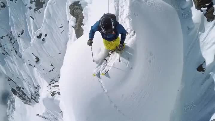 deslizando,ski,cima,monte Cervino