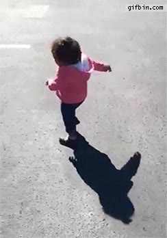 sombra,niña,miedo,correr