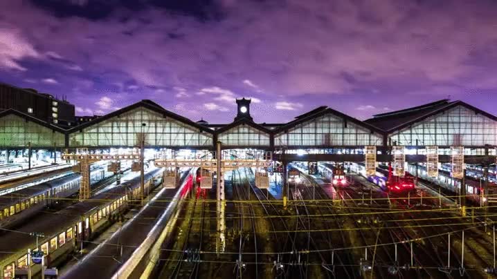 hora punta,estaci&oacute;n,Gare Saint-Lazare,paris
