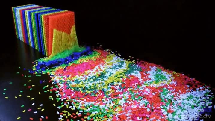 Enlace a 60,000 piezas derribadas en un solo instante