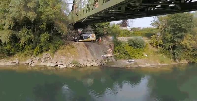 mate,espectacular,puente,salto,canasta