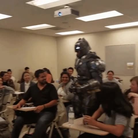 profesor,clase,batman,cosplay