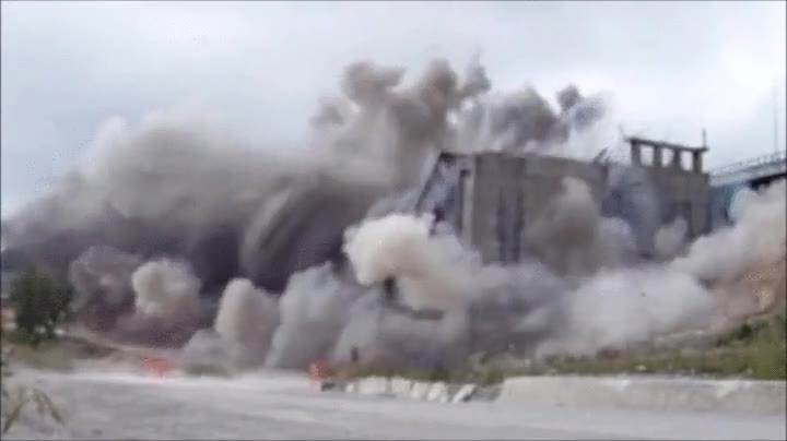 demolición,controlada,autopista
