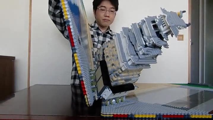 castillo,japones,desplegar,lego,alucinante