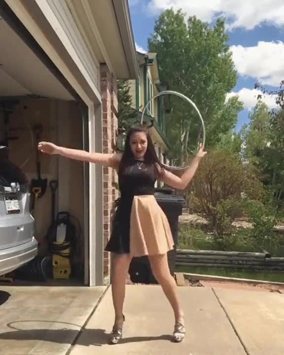 chica,hula hoop,talento