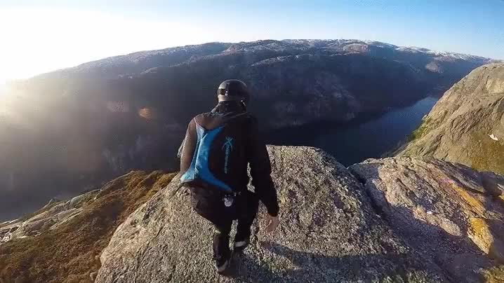 espectacular,salto base,valor,noruega