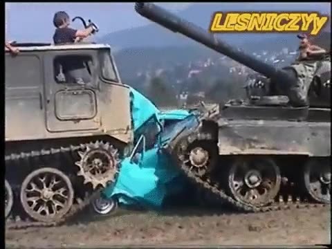 aparcar,coche,rusia,tanque