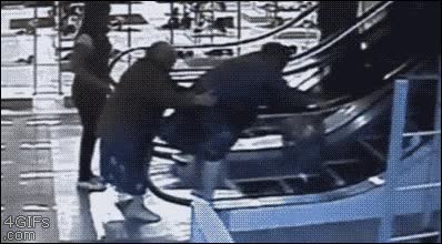 gente,pueblo,escaleras,mec&aacute;nicas