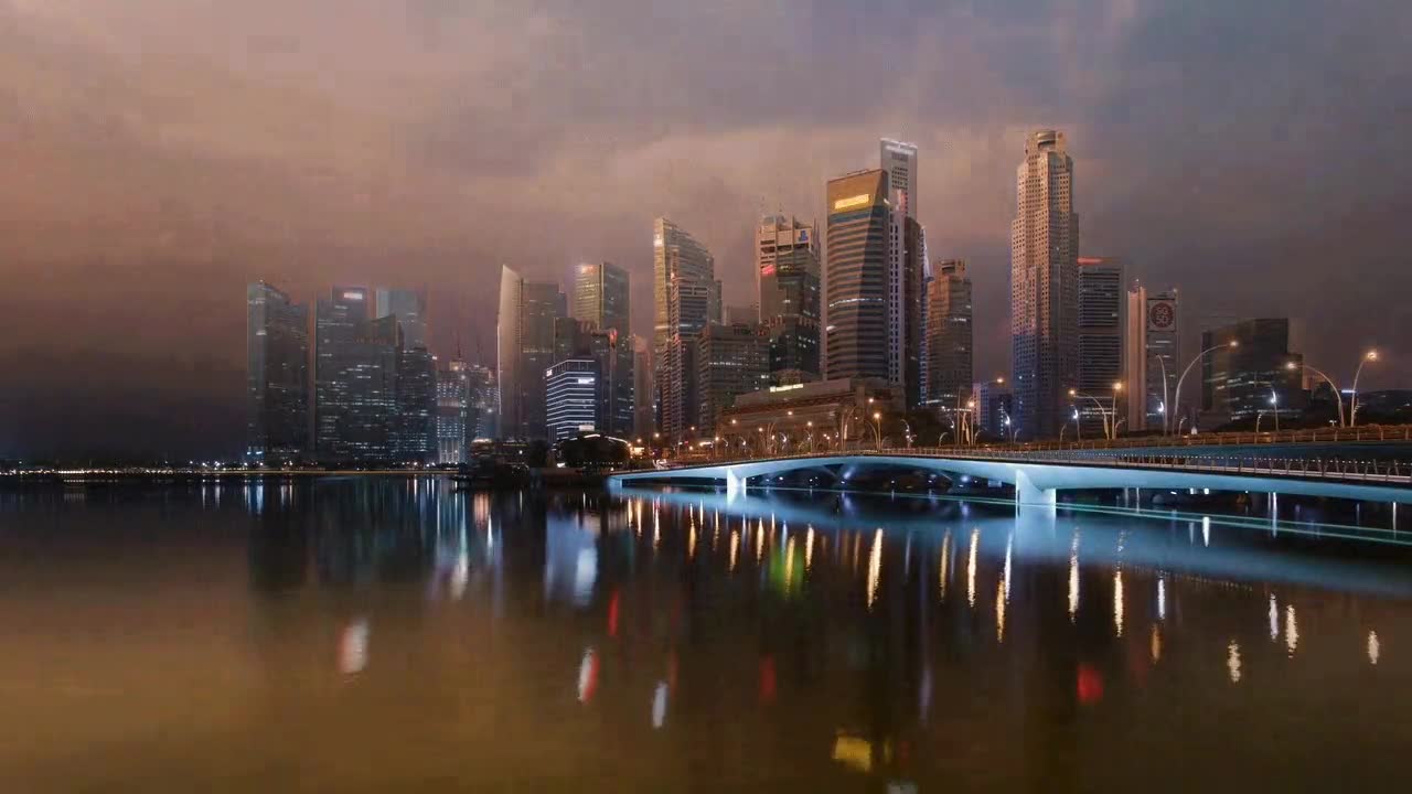espectacular,timelapse,centro,singapur