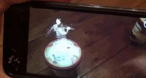 helado,aplicaci&oacute;n,smartphone,realidad aumentada