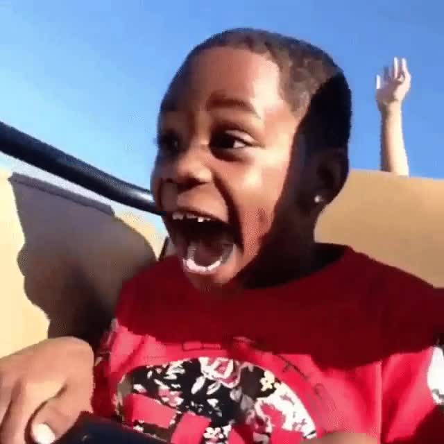 ni&ntilde;o,pasando,felicidad,terror,absoluto,monta&ntilde;a rusa