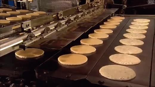 producci&oacute;n,m&aacute;quina,dar la vuelta,tortita,pancake
