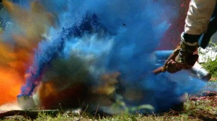 partir,spray,colores,hacha