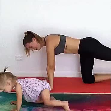 imitar,mama,ejercicios,gimnasia