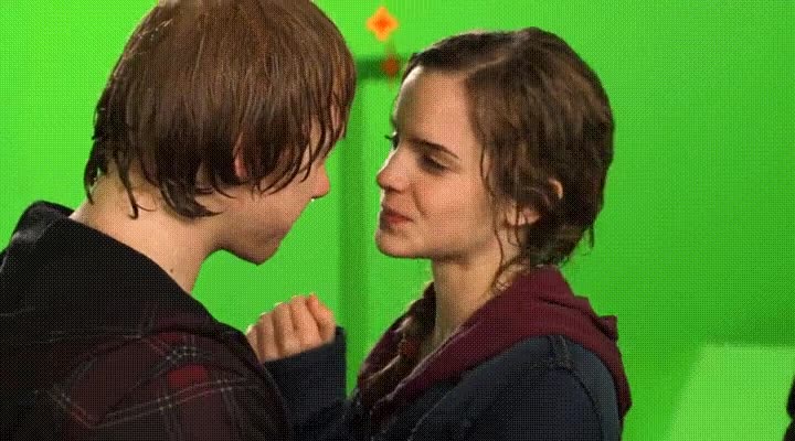 Enlace a Hermione y Ron preparándose para rodar una mítica escena