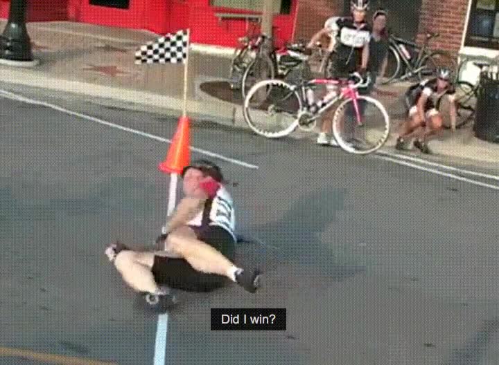 caida,bici,ganar,linea,meta