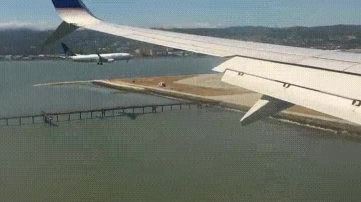 aterrizaje,aviones,sincronizado,pr&oacute;ximo
