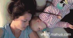 dormir,bebe,mama,tierno