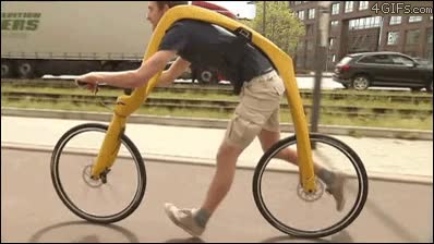 bicicleta,sin pedales,piernas,picapiedra