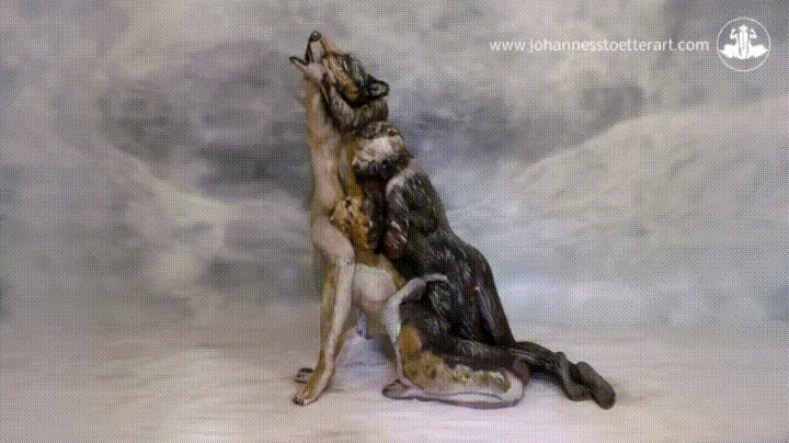 lobo,bodypaint,aullar