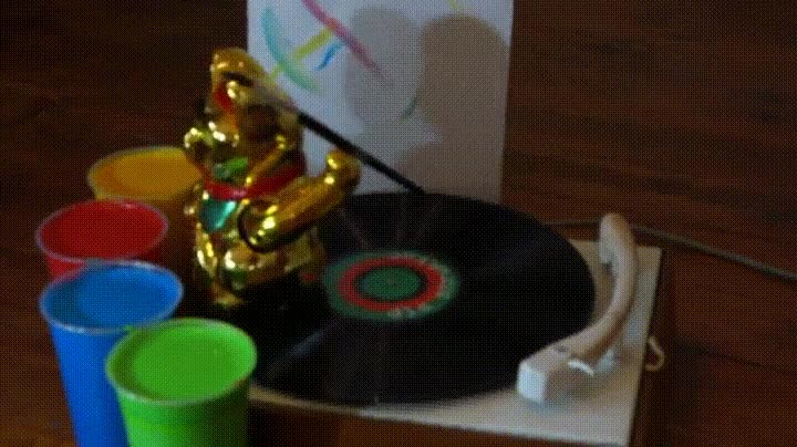 gato,pintar,obra de arte,pincel