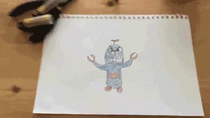 cuidado,dibujar,robot,agua