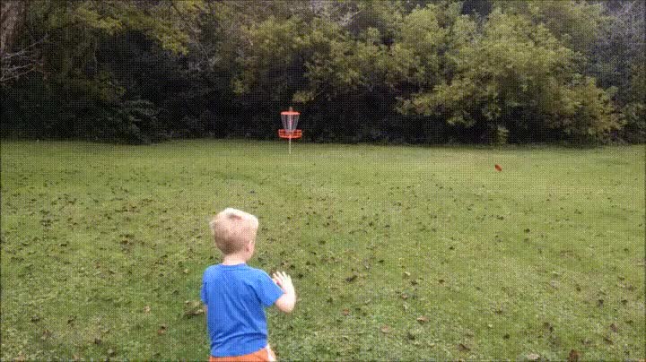 niño,clavar,lanzamiento,perfecto