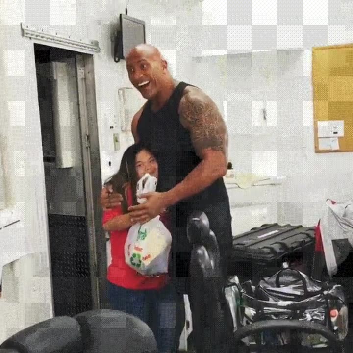 the rock,sorprender,fan,ac&eacute;rrima