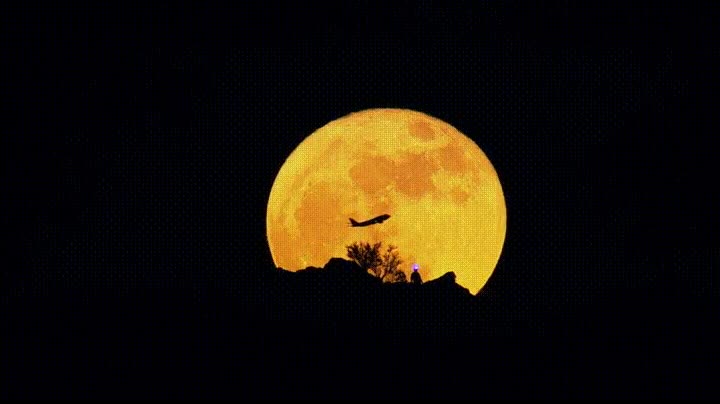 avion,747,cruzar,superluna