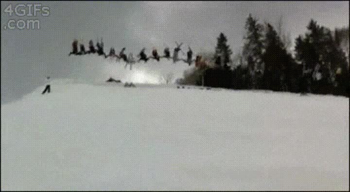 dificil,salto,voltereta,nieve