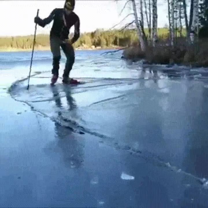 patinar,sobre,hielo,nivel,extremo