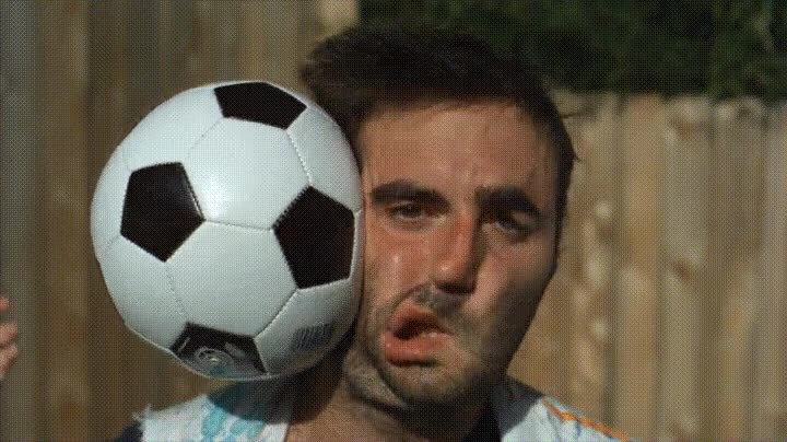 recibir,balonazo,c&aacute;mara lenta