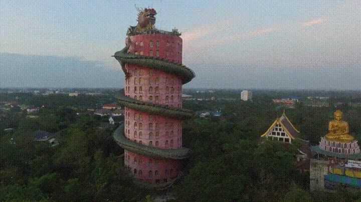 espectacular,templo,dragon,samphran