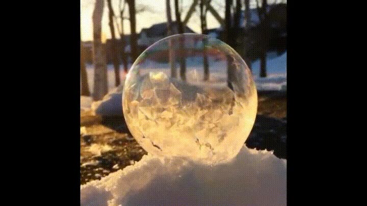alucinante,efecto,burbuja,congelar
