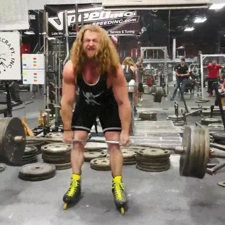 levantar,peso,patines,gimnasio