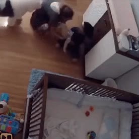 Utilizando unos increíbles reflejos para salvar a su hermano utilizar,increíbles,reflejos,salvar,hermano