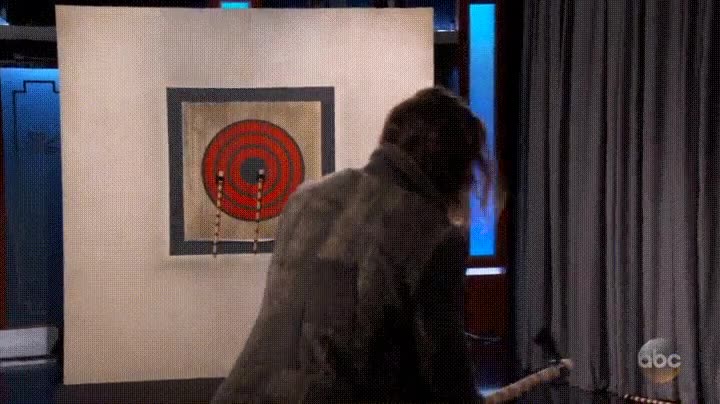 jason momoa,demostrar,hachas,jimmy kimmel