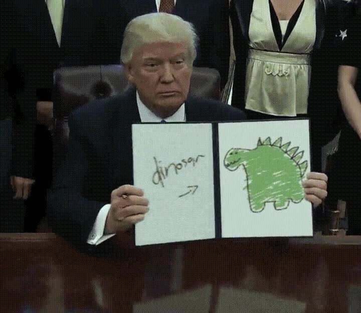 obama,demostrar,dotes,liderazgo,dinosaurio