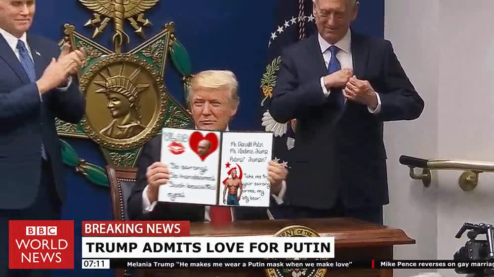 trump,admitir,amor,putin,san valentin