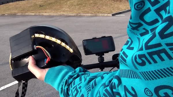 controlar,luces,casco