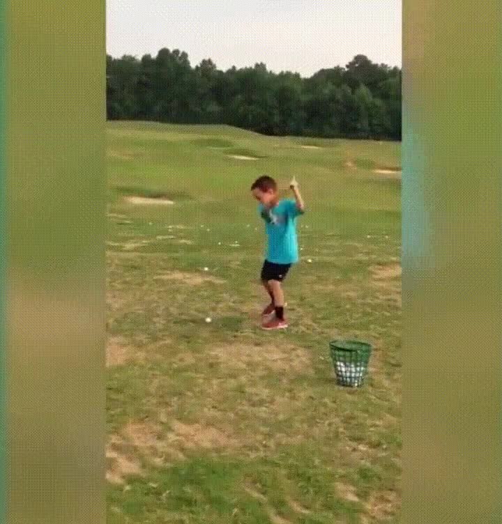 golf,mejorar,ni&ntilde;o,lanzamiento,fail