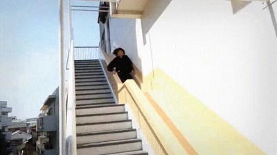 colocar,escalera,lado,tobogan,vivir,l&iacute;mite