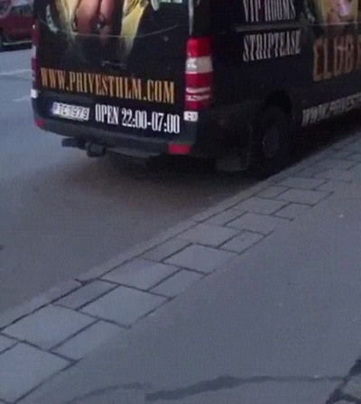 publicidad,furgoneta,chicas,mirar,ni&ntilde;o,pi&ntilde;azo