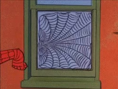 en serio,romper,ventana,spiderman