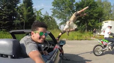 grabar,acci&oacute;n,escenas,salto,moto