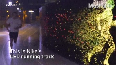 Enlace a Esta atracción LED de Nike te permite correr contra tu propia marca