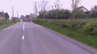 caballo,participar,vuelta,ciclista