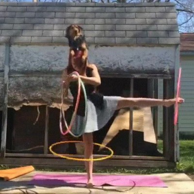 maestra,hula hoop,otro nivel,perro