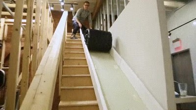 tobogan,aburrir,casa,escaleras