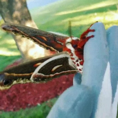 polilla,gigante,WTD,mano